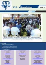 ULS Newsletter Issue 23 - Uganda Law Society