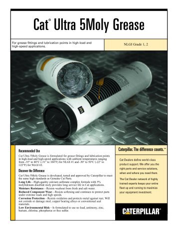 Cat Ultra 5Moly Grease - NEHP6010-01 - Peterson CAT