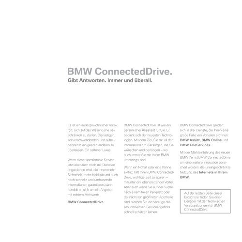 BMW Connecteddrive.