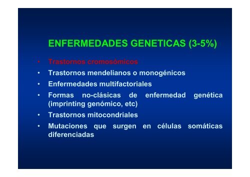 ENFERMEDADES GENETICAS - JosÃ© Mordoh