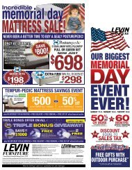 FREE GIFTS WITH OUTDOOR PURCHASE** - Levin Furniture