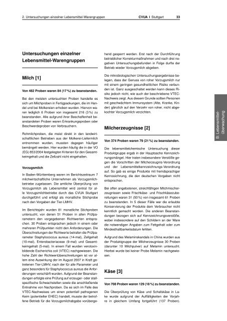 S Jahresbericht 2008 - CVUA Stuttgart