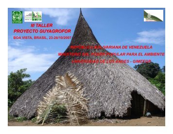 III TALLER PROYECTO GUYAGROFOR - SPLU.nl