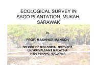 ecological survey in sago plantation, mukah, sarawak - SPLU.nl