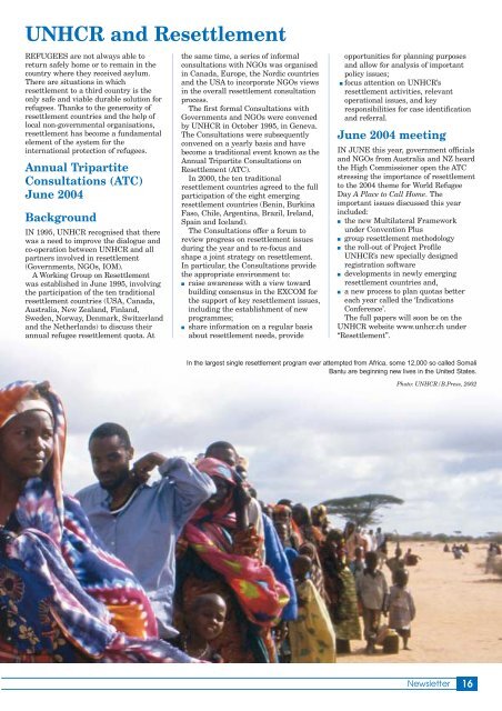 download newsletter - unhcr