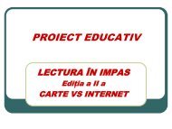 PROIECT EDUCATIV