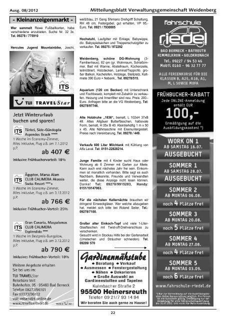 Ausgabe 08/2012 - Weidenberg