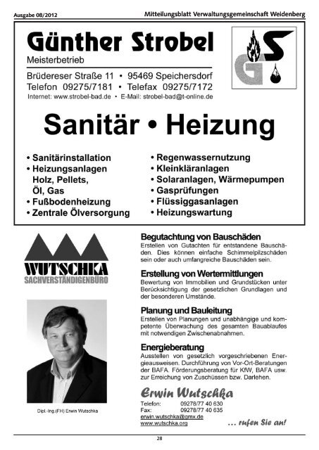 Ausgabe 08/2012 - Weidenberg