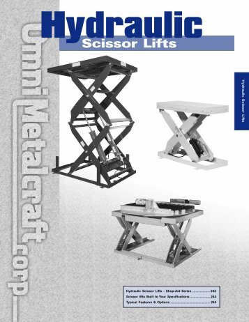 Hydraulic Scissor Lifts - Omni Metalcraft Corp.
