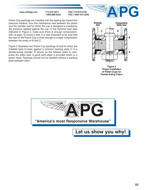 APG Hydraulic Seals Catalog