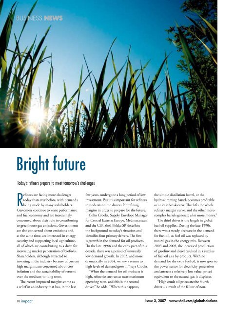 Shell Global Solutions - Business News - Bright Future