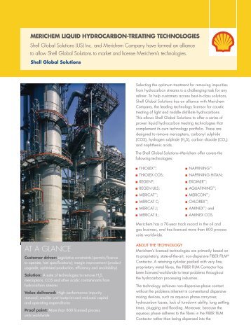 Merichem Liquid hydrocarbon-treating Technologies - Shell Global ...