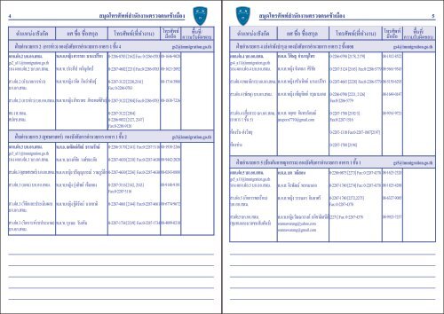 สมุดโทรศัพท์สำนักงานตรวจคนเข้าเมือง 60