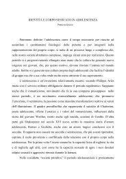 IdentitÃ  e corpo sessuato in adolescenza - grupporacker.org