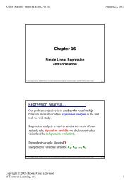 Chapter 16 Regression Analysisâ¦