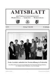 AMTSBLATT - Verwaltungsgemeinschaft Probstzella-Lehesten