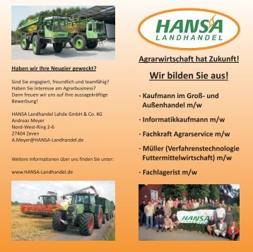 Wir bilden aus 2011a.cdr - Hansa Landhandel