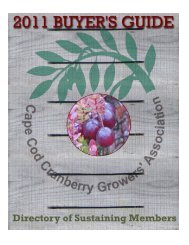 Download the 2011 Buyer's Guide - Cape Cod Cranberry Growers ...