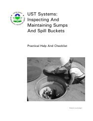 UST Systems: Inspecting And Maintaining Sumps And Spill Buckets