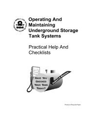 Operating And Maintaining Underground Storage Tank Systems ...