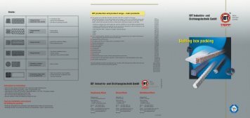 Broschure gland packings - IDT - Industrie