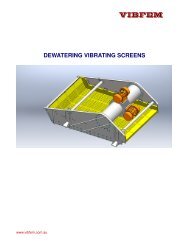 Vibrating Screens - Dewatering - Vibfem.com.au