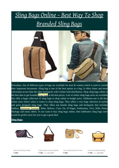 best sling bags online