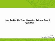 How To Set Up Your Hawaiian Telcom Email