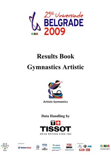 Results Book Gymnastics Artistic