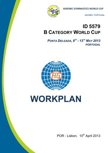 Aerobic Gymnastics FIG World Cup Workplan