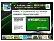 MyTV New England Magazine: GOING GREEN! ADVERTISER'S ...