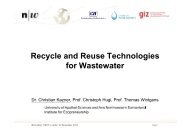 Recycle and Reuse Technologies for Wastewater - IGEP.in