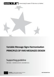 Principles of VMS Design - Malta Transport Authority