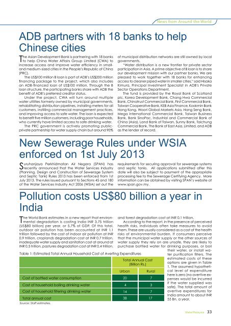 Returning Malaysia's Rivers To L - Malaysian Water Association.