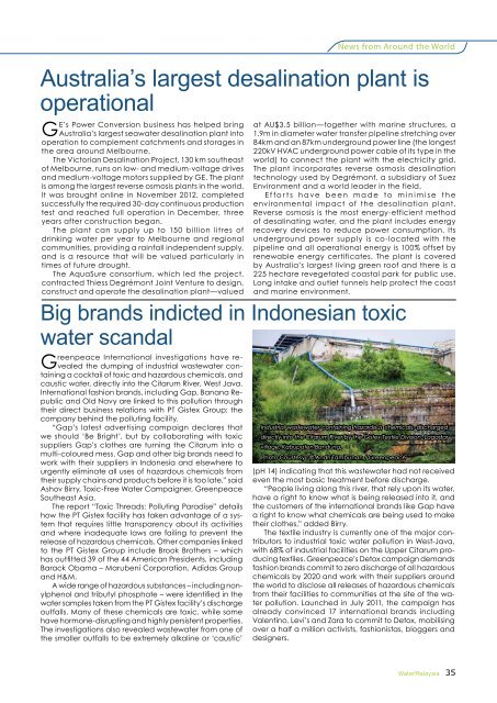 Returning Malaysia's Rivers To L - Malaysian Water Association.