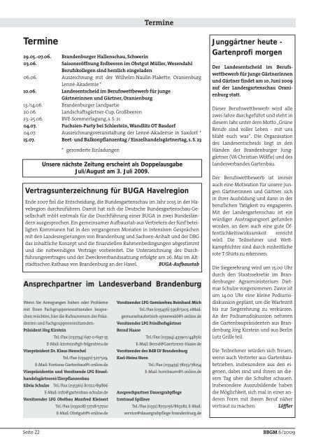 Schwerpunktthema: Spargel und Erdbeeren - Landesverbandes ...