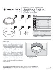 Metal Roof Flashing Instructions - Solatube