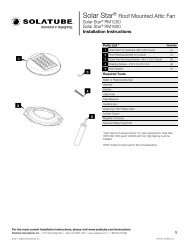 Solar Star Roof Mount Instructions - Solatube