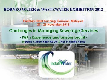 Challenges in Managing Sewerage Services - Malaysian Water ...