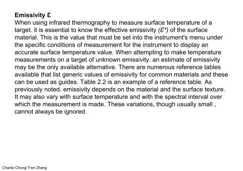 Understanding Infrared Thermography Reading 3