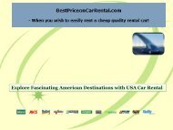 Explore Fascinating American Destinations with USA Car Rental