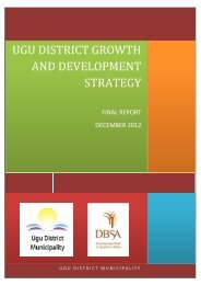 UGU DISTRICT GROWTH AND DEVELOPMENT STRATEGY