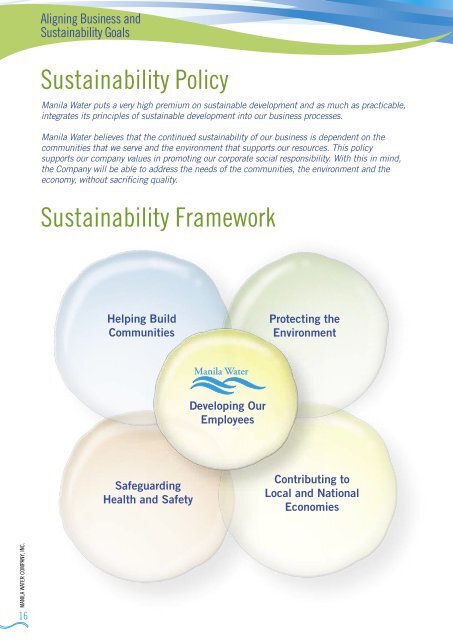 2007 Sustainability Report - Manila Water Company