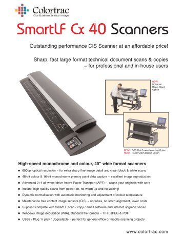 Colortrac smartlf cx40 Driver for Mac