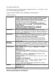 Technical bulletin - COMPLEX Farben