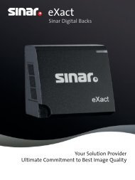 Brochure Digitalback Sinar eXact PDF - Sinar Photography