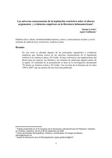 Las adversas consecuencias de la legislaciÃ³n restrictiva sobre el ...