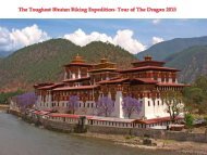 The Toughest Bhutan Biking Expedition- Tour of The Dragon 2015