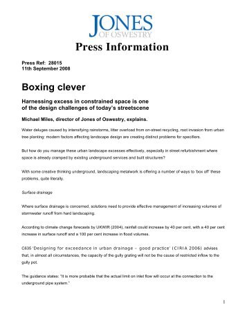 Boxing Clever - Jones of Oswestry