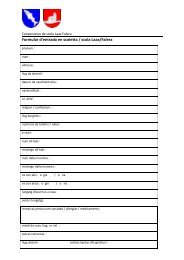 Formular d'entrada en scoletta / scola Laax/Falera